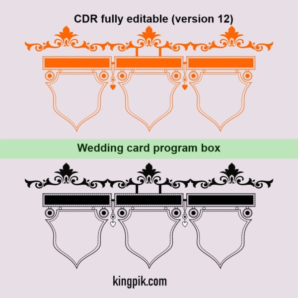 Wedding card program box 10