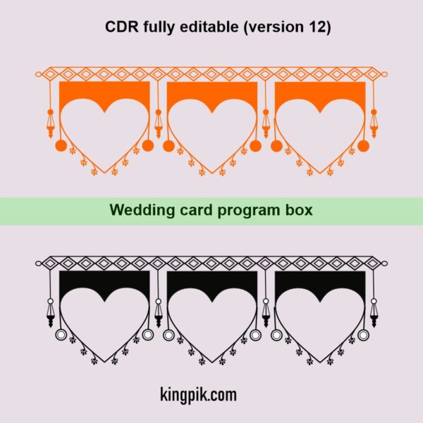 Wedding card program box 7
