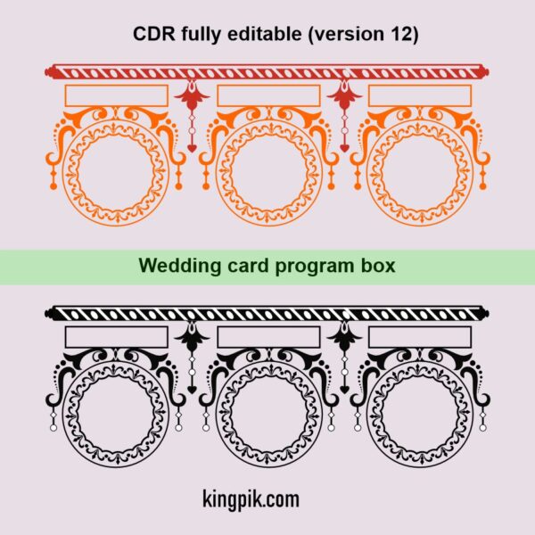 Wedding card program box 8