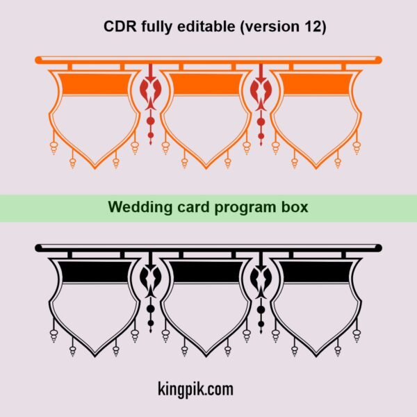 Wedding card program box 3