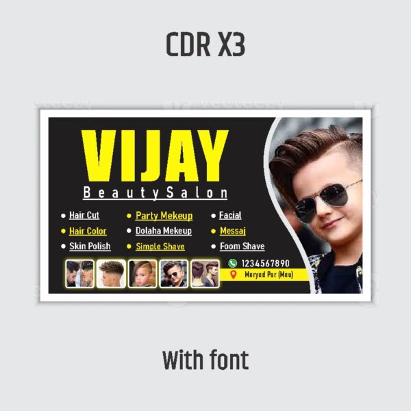 Men Salon Shop Flex Board Design
