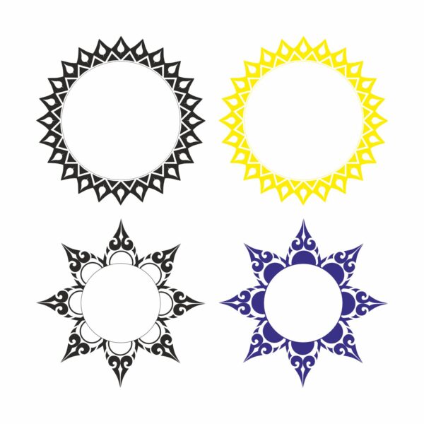 Vector black redial round