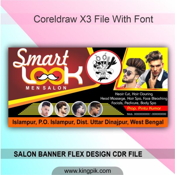 salon banner design