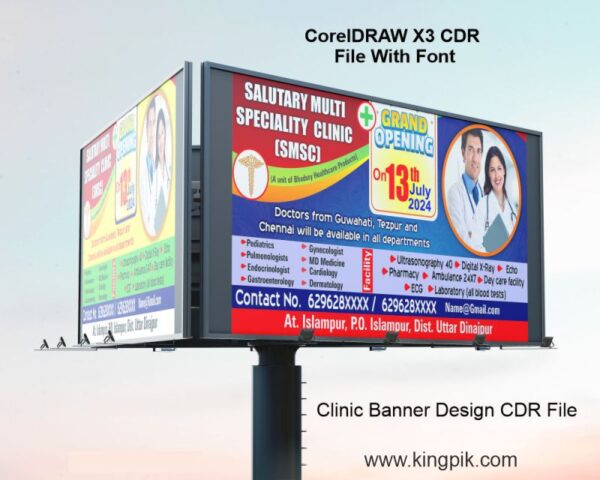 Clinic Banner Design CDR File