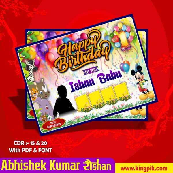 Happy Birthday Banner Design