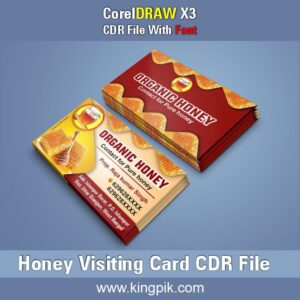 Honey Visiting Card CDR File