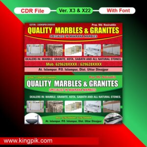 Marbles & Granites Flex Design CDR File