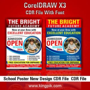 School Poster New Design CDR File CDR File