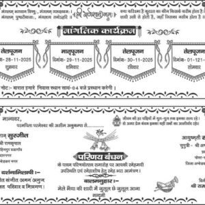 hindu wedding card 2025