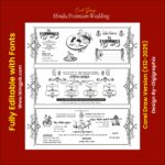 Hindu Premium Wedding card Design With Fonts CDR