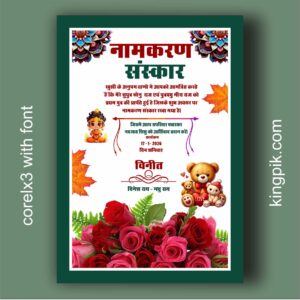 Baby Namkaran invitation card