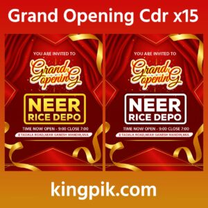 Grand Opning Invitation Card New Cdr
