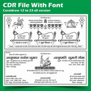 fancy indian shadi card