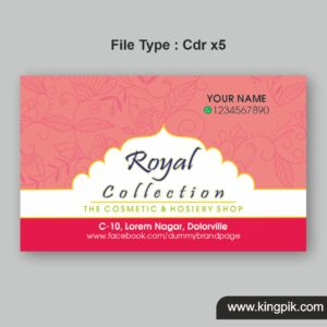 Royal Collection Cosmetic Shop Banner Design cdr