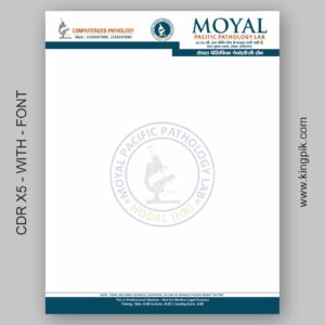 Pathology Lab Letterhead Clean Medical Design cdr