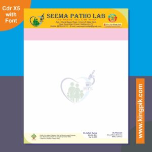 Pathology Lab Report Letterhead CDR Design