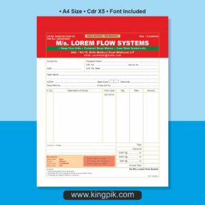 Corporate Billing Invoice Format Editable CDR