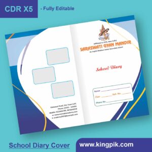 Educational Diary Cover Design Fully Editable cdr