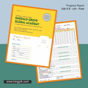School Progress Report Card Editable
