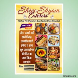 Food catering service template design cdr file
