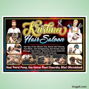 Hair Cutting banner design cdr file