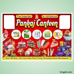 Restaurant Canteen banner design cdr file