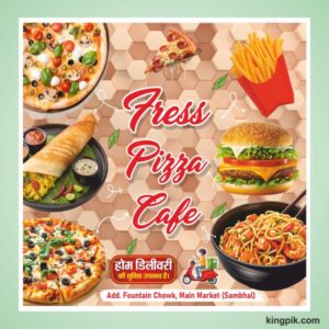 Fast Food banner design cdr file