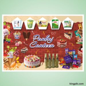 restaurant cafe wall wallpaper banner design cdr file