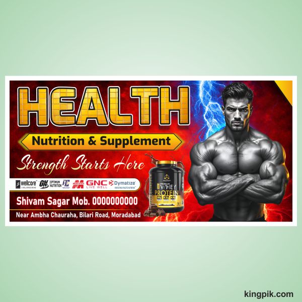 New GYM banner design cdr file