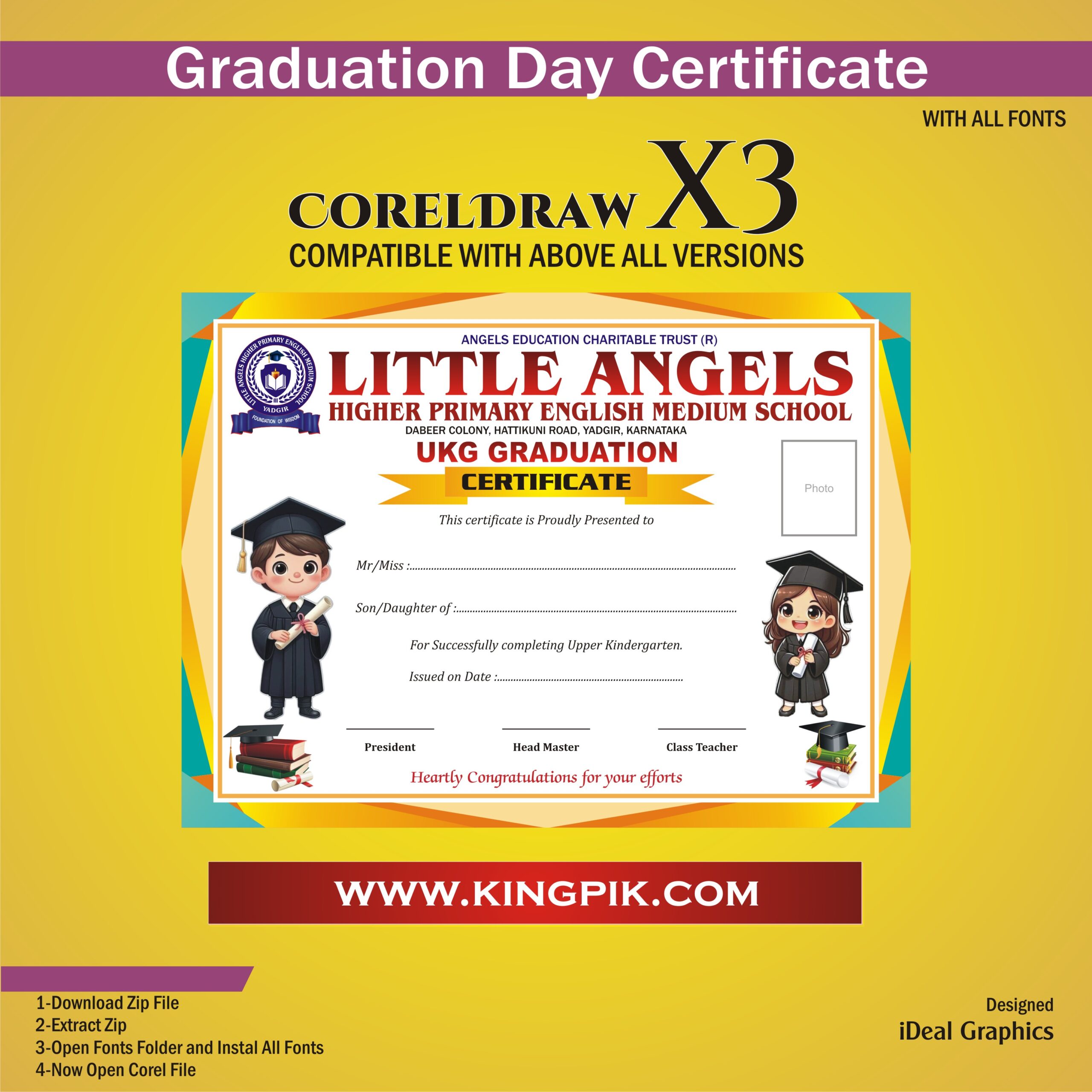 Latest School Graduation Day Certificate Latest School Graduation Day Certificate