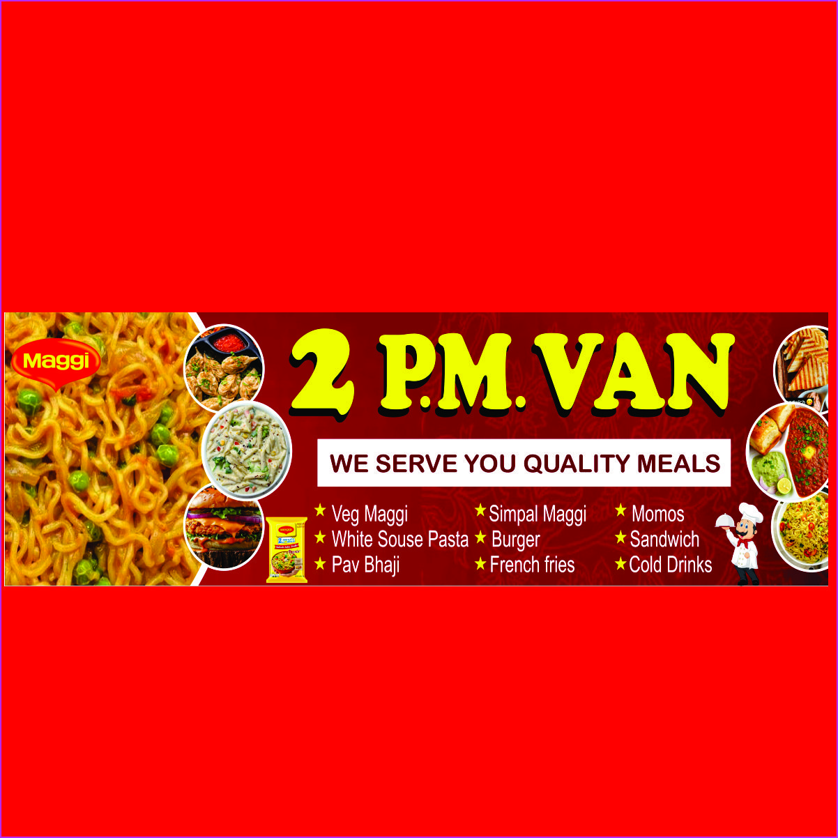Fast food shop banner cdr file v 15to 25