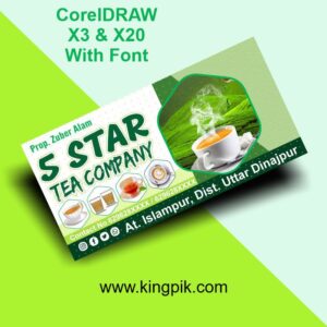 Tea Company Banner & Flex Design CDR File