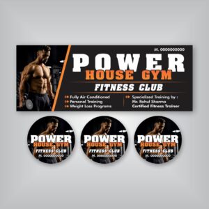 Fitness Gym Banner CDR Design