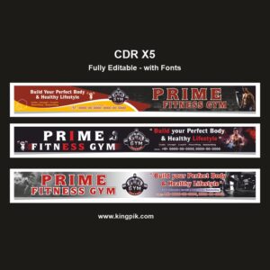 Fitness Gym Banner CDR Designs