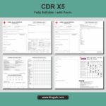 Hospital Complete Forms & Cover Design Set CDR