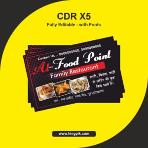 Islamic Restaurant Visiting Card CDR Design