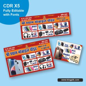 Mobile Accessories Flex Banner CDR Design