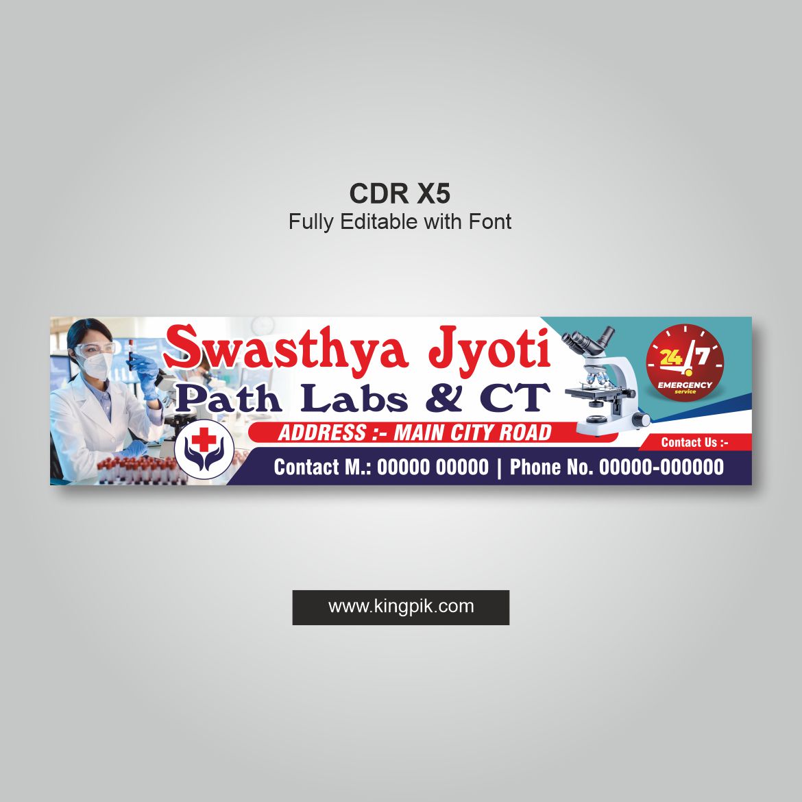 Path Lab Flex Banner CDR Design