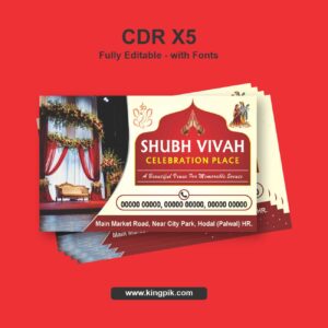 Wedding Celebration Venue Visiting Card